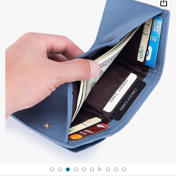 Yocipa small leather wallet for women . New in box. Retail 27 - Picture 3 of 9